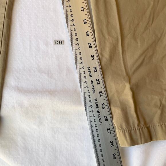 Jcp Men Khaki Pants size 30x30 Natural Tan Straight Leg Mid Rise - Picture 5 of 10